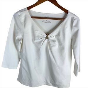 NWT Talbots Ladies V Neck Top